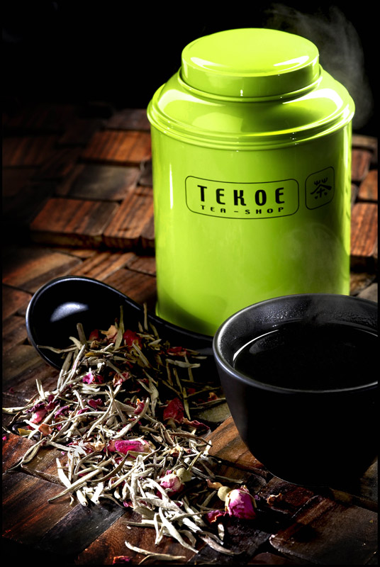 Tekoe, thé blanc à la rose, Lausanne-VD